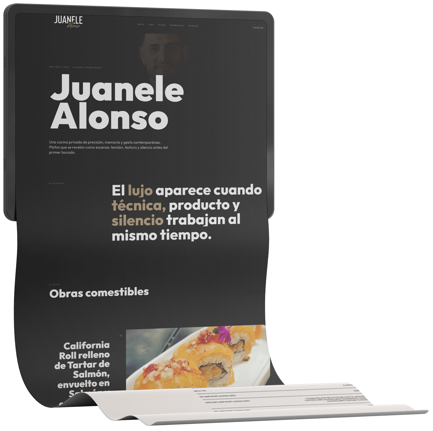 Juanele Alonso mockup web